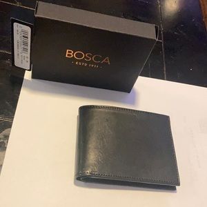 Bosca men’s leather wallet never used